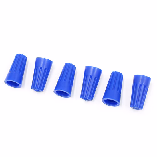 OEM Injection Molding Blue Plastic Screw Press Line Wire Connector