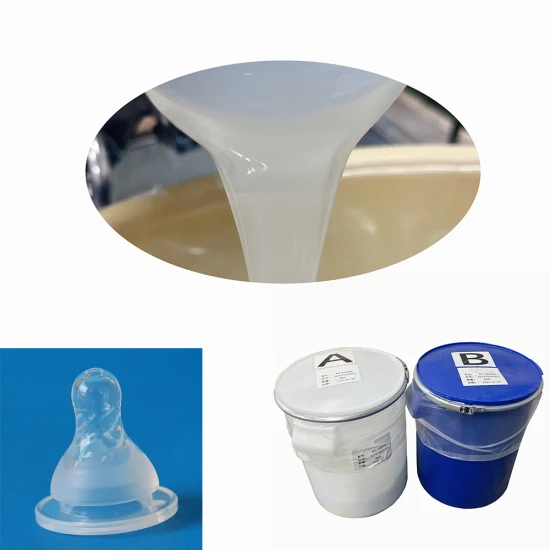 Caucho de silicona líquido compuesto de pegamento líquido certificado alcance RoHS translúcido