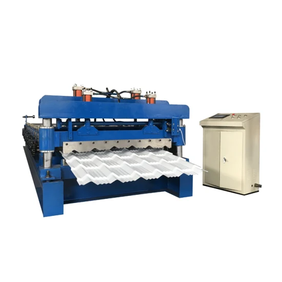 Máquina de teja de prensa escalonada, rollo de teja esmaltada que forma la máquina de moldeo