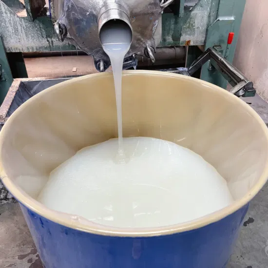 Caucho de silicona líquido translúcido resistente a la edad de producción profesional de alta flexibilidad